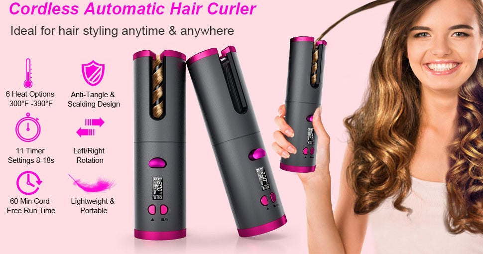 Cordless Automatic Hair Curler