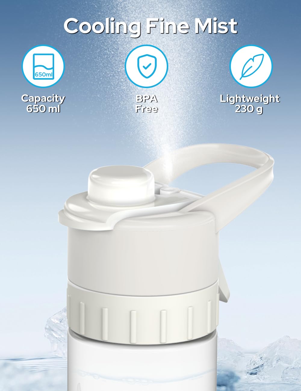 Mist Spray Water Bottle for gym