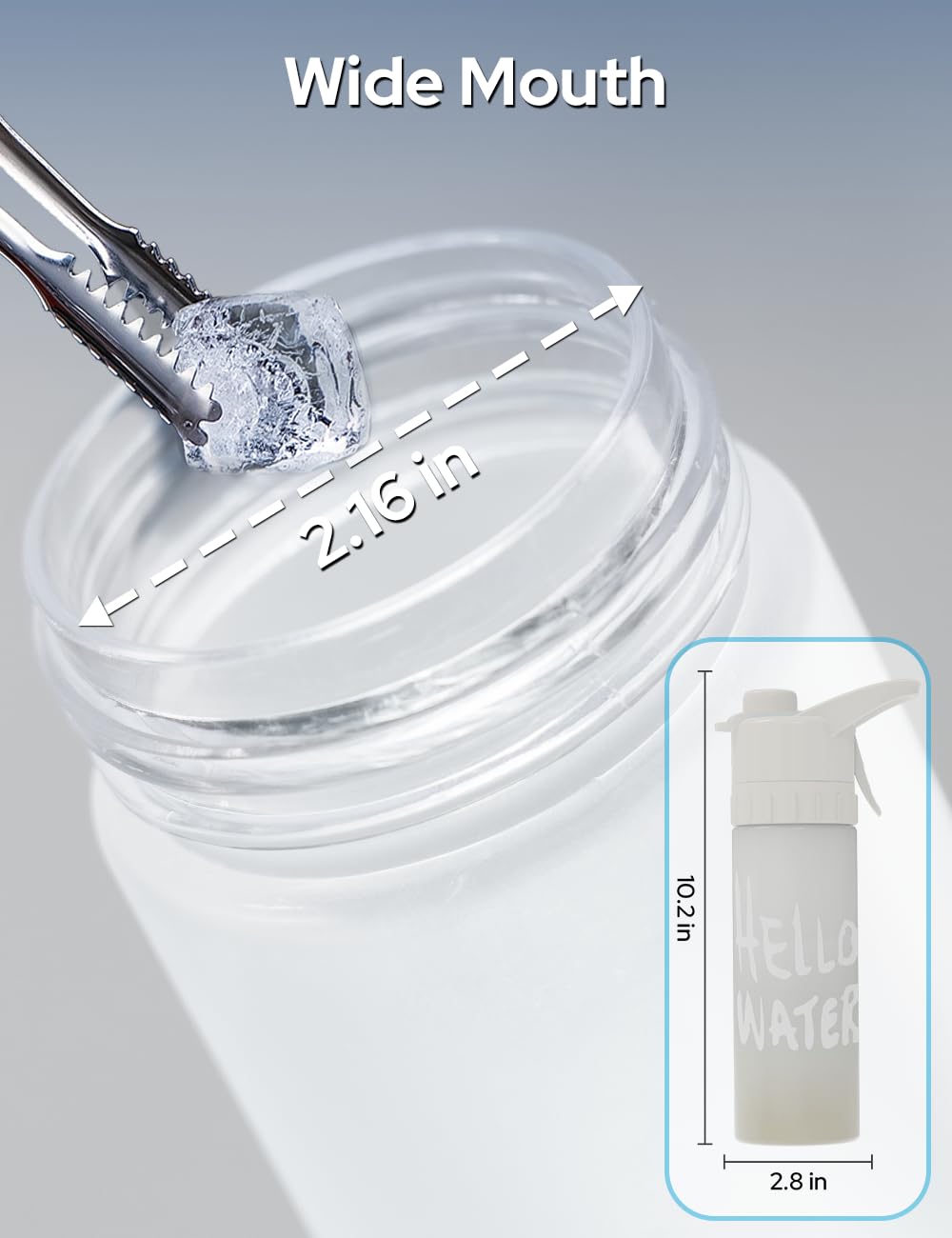 Mist Spray Water Bottle for gym