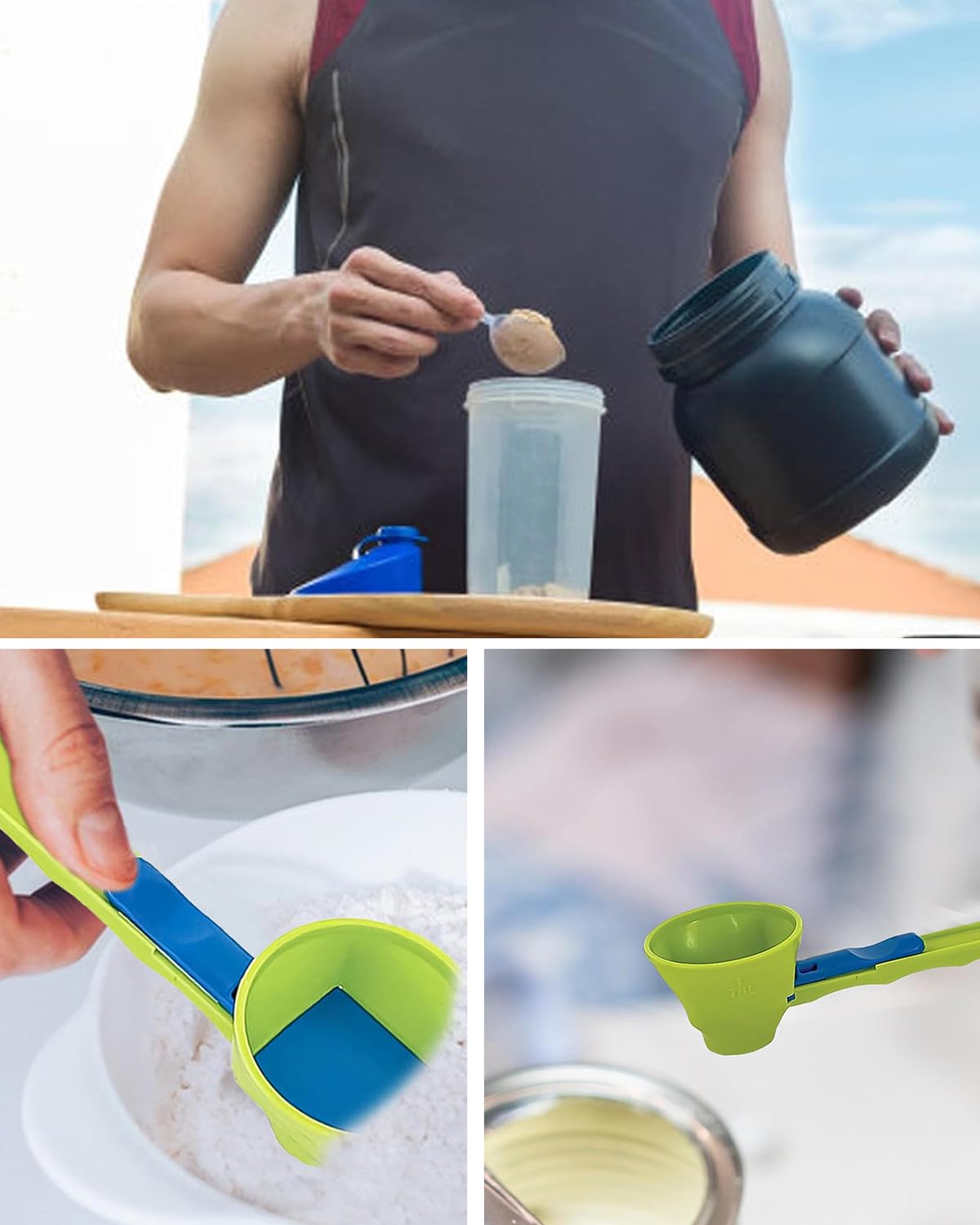 Measuring Slide Scoop Funnel (Set Of 2)