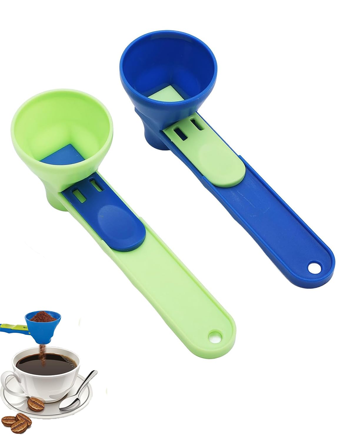 Measuring Slide Scoop Funnel (Set Of 2)