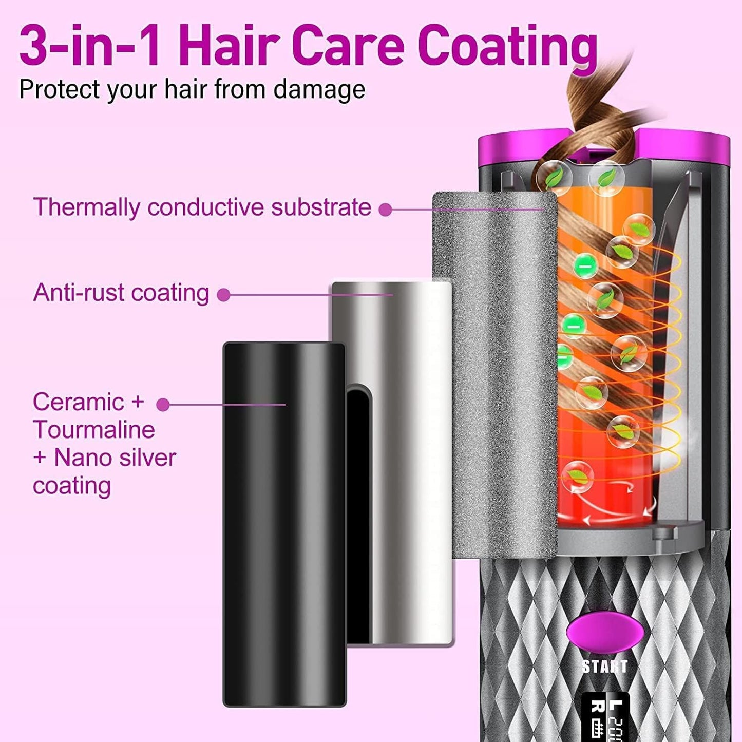 Cordless Automatic Hair Curler