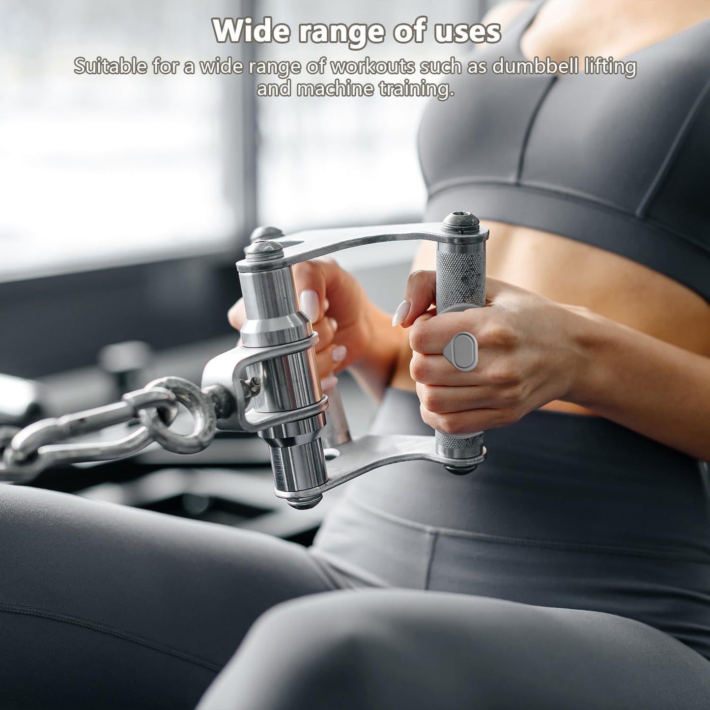 Rubber Gym Grips Fingerless Workout Grips (White -Set of 2 PCS)