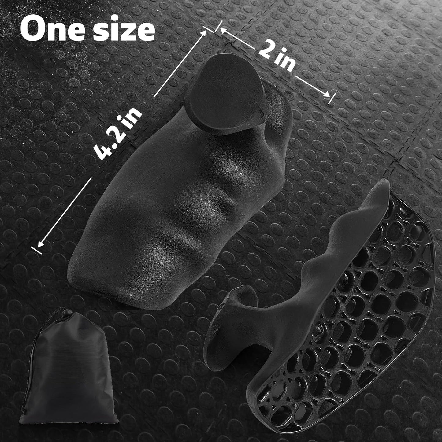 Rubber Gym Grips Fingerless Workout Grips (White -Set of 2 PCS)